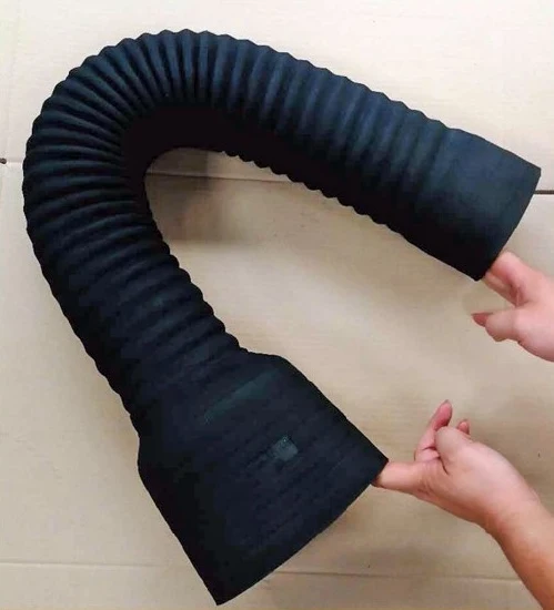 Tuyau de radiateur noir EPDM en usine chinoise, fil d'acier en tissu flexible, tuyau de radiateur flexible en caoutchouc universel renforcé en spirale, tuyau en tissu de fil d'acier à soufflet