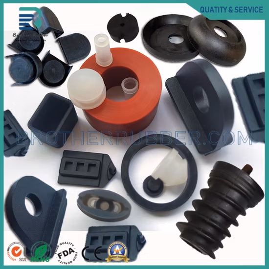 Pièces en caoutchouc automatiques moulées en caoutchouc faites sur commande par caoutchouc du silicone EPDM NBR HNBR FKM d'OEM